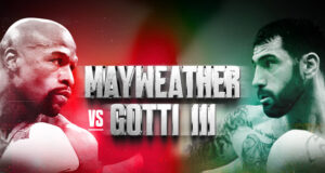 Floyd Mayweather Jr faces John Gotti III in an exhibition rematch on Saturday in Mexico, live on DAZN pay-per-view