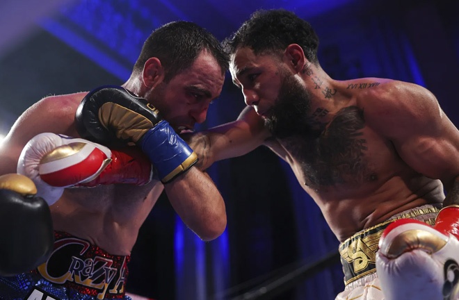 Hovhannisyan returns from overtime loss to Nery Photo: Cris Esqueda/Golden Boy Promotions