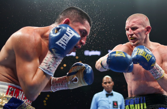 Bohachuk scored two takedowns over Ortiz (Photo credit: Cris Esqueda Golden Boy)