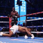 Joshua took a beating at the hands of Dubois (Photo Credit: Mark Robinson Matchroom Boxing)