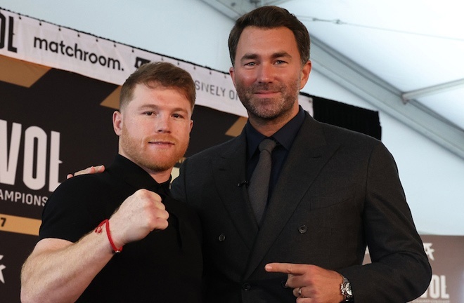 Hearn has promoted Canelo in a number of fights. Photo: Ed Mulholland/Matchroom