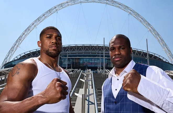 96,000 fans are expected to watch Joshua vs. Dubois at Wembley Stadium. Photo: Mark Robinson/Matchroom Boxing