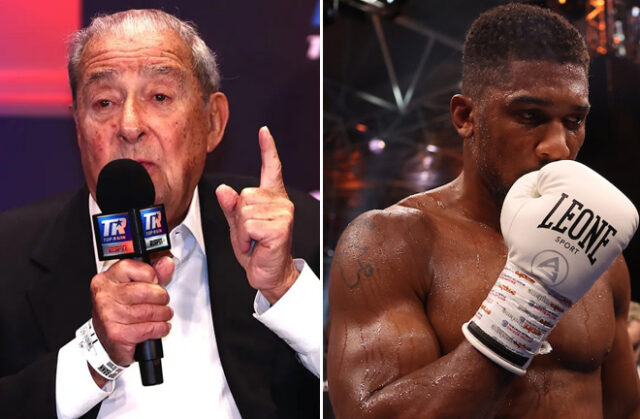 Bob Arum believes Anthony Joshua is at the end of the road after his loss to Daniel Dubois Photo Credit: Mikey Williams/Top Rank via Getty Images/Mark Robinson Matchroom Boxing