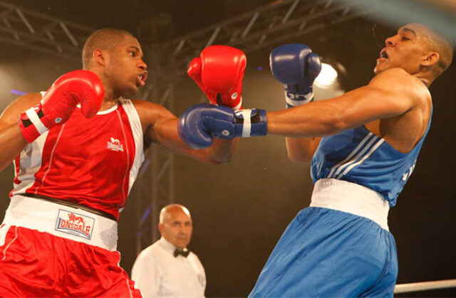 Anthony Joshua and Daniel Dubois have shared an infamous sparring session in the past. Photo: Chris Bevan/GB Boxing