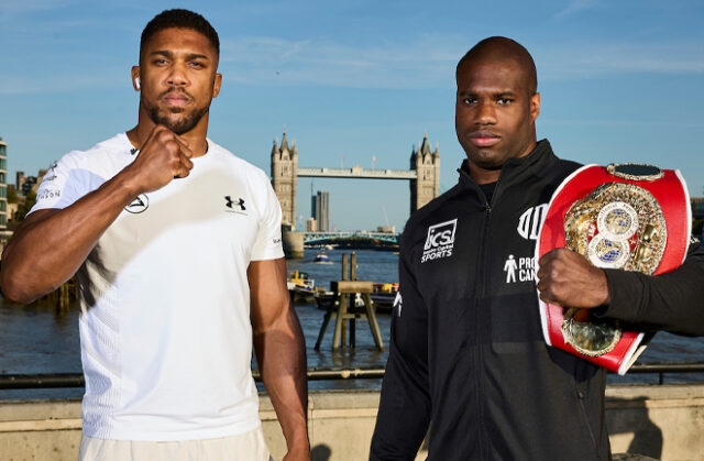 Joshua and Dubois will fight for the IBF heavyweight title (Photo Credit: Mark Robinson, Matchroom Boxing)