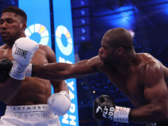 Joshua suffered a huge setback at Wembley (Photo Credit: Mark Robinson Matchroom Boxing)