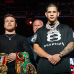 Canelo Alvarez defends his unified super middleweight world titles against Edgar Berlanga in Las Vegas on Saturday Photo Credit: Esther Lin/Premier Boxing Champions