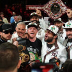 Canelo won by a wide margin but Berlanga emerged with credit (PBC X account)