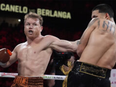 Canelo proved to be too much for Berlanga (Photo Credit: AP)