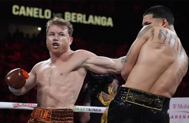 Canelo proved to be too big for Berlanga (photo: AP)