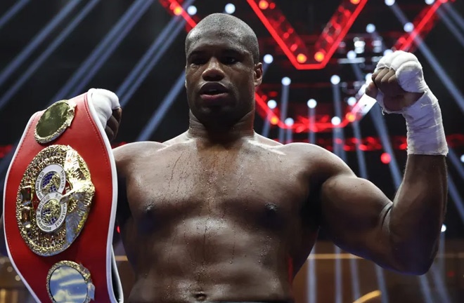 Dubois will defend his IBF heavyweight title for the first time against Joshua. Photo: Mark Robinson Matchroom Boxing