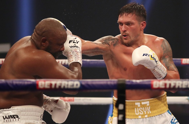 Usyk defeated Chisora ​​in his second heavyweight fight of 2020. Photo: Mark Robinson/Matchroom