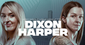 Dixon makes the first defence of her world title against Harper (Poster - Matchroom Boxing)