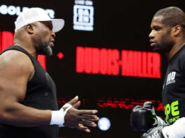 Don Charles has squashed talk of a rift between him and the Dubois (Photo Credit: DAZN)