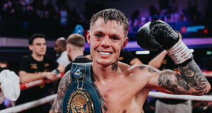 Charlie Edwards became European bantamweight champion with a wide points victory over Thomas Essomba at York Hall on Friday Photo Credit: David Cavan/Wasserman Boxing