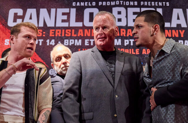 Edgar Berlanga has promised to overcome adversity and knock out Canelo Alvarez. Photo: Esther Lin/Premier Boxing Champions