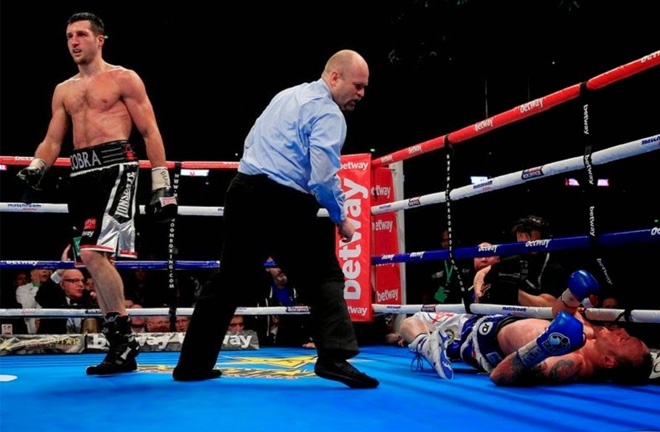 Froch retired after knocking out Groves in their rematch in 2014 Photo Credit: Lawrence Lustig