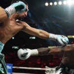 Garcia struggled to get going against Lara (PBC X account)