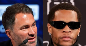 Things have gone sour between Hearn and Haney (Photo Credit: AP + Cris Esqueda Golden Boy)