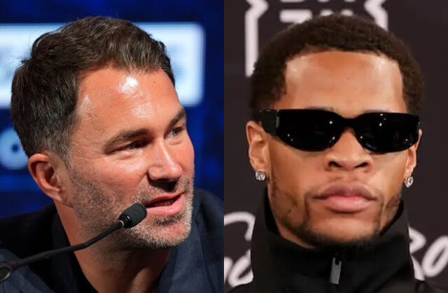 Things have gone sour between Hearn and Haney (Photo Credit: AP + Cris Esqueda Golden Boy)