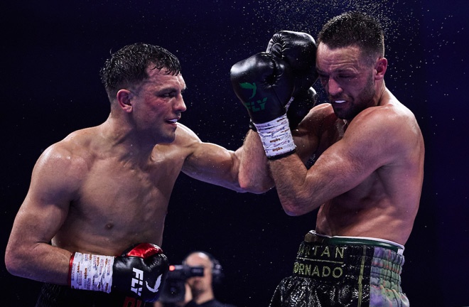 Catterall defeated Taylor in a rematch in May. Photo: Mark Robinson Matchroom Boxing