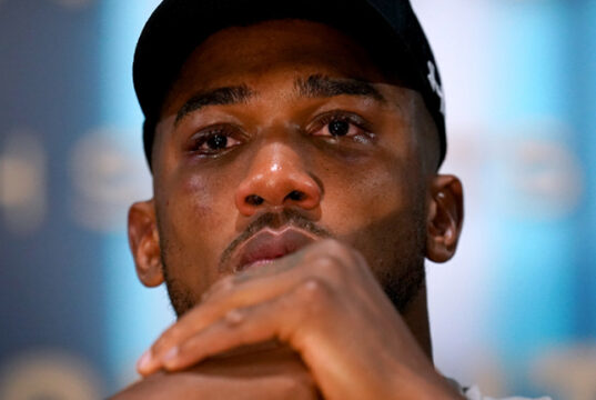 Joshua has opened up on some of the bad times (Photo Credit: Mark Robinson Matchroom Boxing)