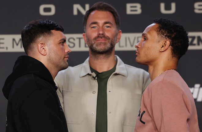 Catterall and Prograis face-to-face ahead of October 26 Photo Credit: Mark Robinson/Matchroom