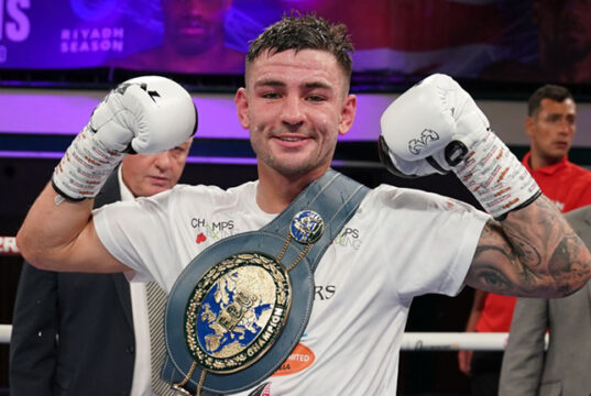 Sam Noakes retained his European lightweight title with an eighth round retirement win over Gianluca Ceglia at York Hall on Friday Photo Credit: Stephen Dunkley/Queensberry Promotions