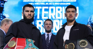 Artur Beterbiev faces Dmitry Bivol for the undisputed light heavyweight championship in Riyadh on Saturday Photo Credit: Mark Robinson Matchroom Boxing