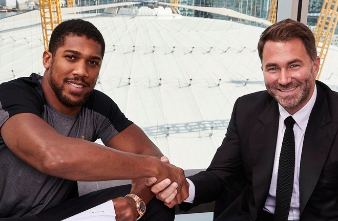 Hearn has been Joshua's career-long promoter Photo Credit: Mark Robinson Matchroom Boxing