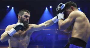 Artur Beterbiev edged past Dmitry Bivol to become the undisputed light heavyweight champion in Riyadh on Saturday Photo Credit: Mikey Williams/Top Rank