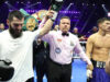 Beterbiev becomes undisputed light heavyweight champion of the world after a majoriy decision win over Dimitry Bivol. Photo Credit: Leigh Dawney/Queensberry Promotions