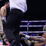 Catterall floored Prograis twice in the ninth (Photo Credit: Mark Robinson Matchroom Boxing)