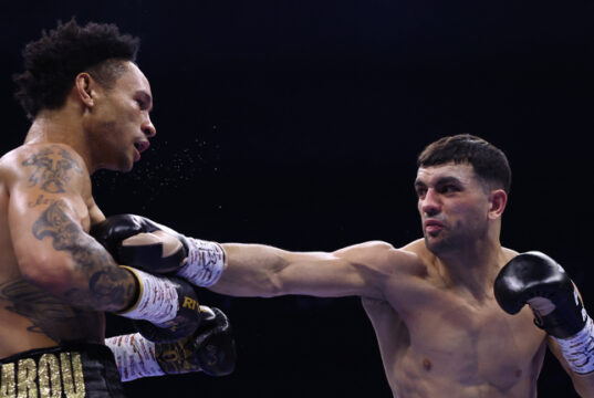 Catterall and Prograis served up an entertaining scrap in Manchester (Photo Credit: Mark Robinson )