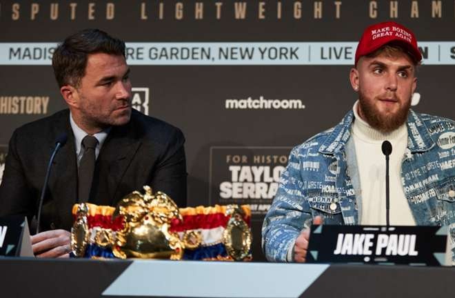 Hearn's lawsuit against Paul commences this month (Photo Credit: DAZN)