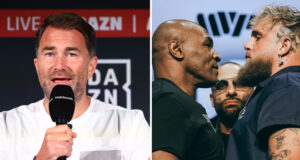 Eddie Hearn has launched a scathing attack on Jake Paul vs Mike Tyson Photo Credit: Ed Mulholland/Matchroom/Amanda Westcott/Most Valuable Promotions