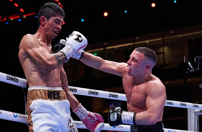 Ball hopes for a rematch with Vargas. Photo: Mark Robinson Matchroom Boxing