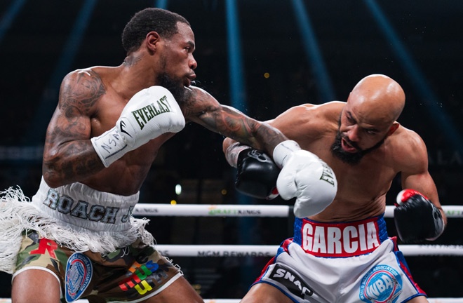 Roach defeated common opponent Hector Luis Garcia last November. Photo: Ryan Hafey/Premier Boxing Champions