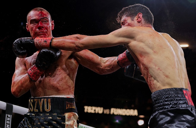 Tszyu gets an immediate shot at the world title after losing to Fundora in March. Photo: Esther Lin/Premier Boxing Champions