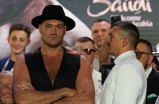 Oleksandr Usyk did not agree to Tyson Fury's mockery on social media. Photo: Stephen Dunkley/Queensberry Promotions