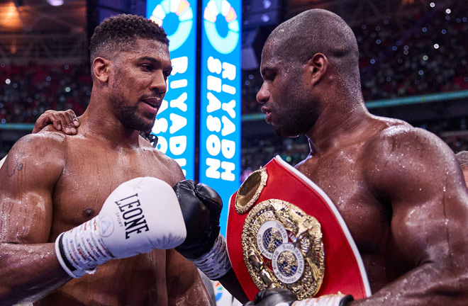 There will be no Joshua-Dubois rematch in the next match. Photo: Mark Robinson Matchroom Boxing