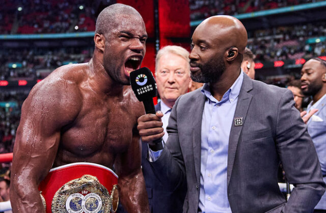 Daniel Dubois was called by Joseph Parker. Photo: Mark Robinson Matchroom Boxing