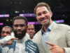 Eddie Hearn is backing Jaron Ennis despite taking a financial loss on his rematch with Karen Chukhadzhian Photo Credit: Melina Pizano/Matchroom