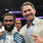 Eddie Hearn is backing Jaron Ennis despite taking a financial loss on his rematch with Karen Chukhadzhian Photo Credit: Melina Pizano/Matchroom