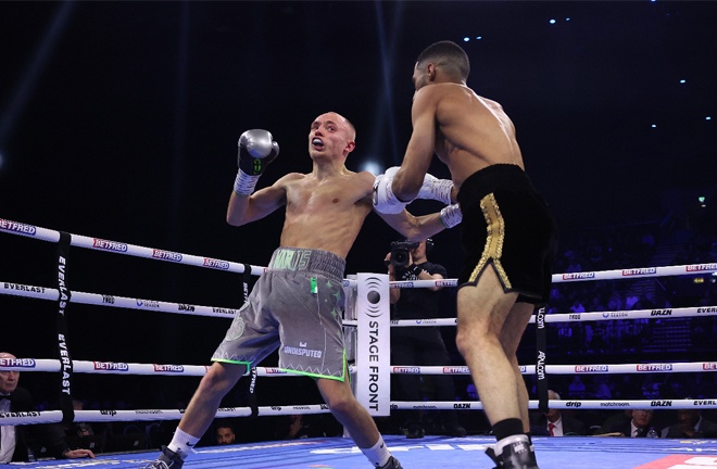 Yafai proved far too much for Edwards (Photo Credit: Mark Robinson Matchroom Boxing)