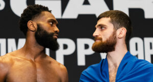 Jaron Ennis defends his IBF welterweight world title against Karen Chukhadzhian in Philadelphia on Saturday, live on DAZN Photo Credit: Ryan Hafey/Premier Boxing Champions