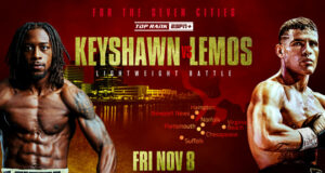 Keyshawn Davis faces Gustavo Lemos at the Scope Arena in Norfolk on Friday Photo Credit: Top Rank Boxing