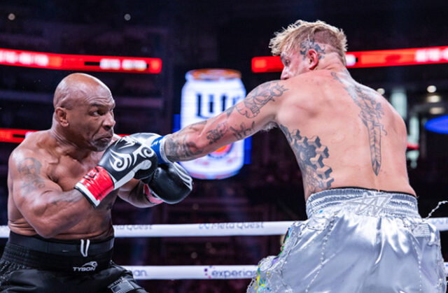 Jake Paul called Tommy Fury the toughest boxer he faced in his fight against Mike Tyson. Photo: Esther Lin/Most Valuable Promotions