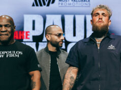 Jake Paul faces former undisputed heavyweight champion Mike Tyson at AT&T Stadium in Arlington on Friday, live on Netflix Photo Credit: Amanda Westcott/Most Valuable Promotions