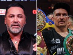 Oscar De La Hoya admits he's excited by the prospect of a clash between Oleksandr Usyk and Zurdo Ramirez Photo Credit: Golden Boy/ Cris Esqueda/Stephen Dunkley/Queensberry